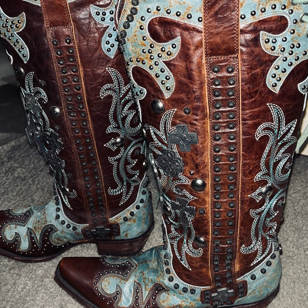 7.5 old gringo double d ranch boots new never worn